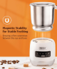 5 in 1 pearl white electric milk foam LED touch control 0.4L/13.5oz cold foam 360¬∞, rotating base detachable cold and hot foam and steamer SUS304