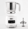 5 in 1 pearl white electric milk foam LED touch control 0.4L/13.5oz cold foam 360¬∞, rotating base detachable cold and hot foam and steamer SUS304