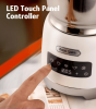 5 in 1 pearl white electric milk foam LED touch control 0.4L/13.5oz cold foam 360¬∞, rotating base detachable cold and hot foam and steamer SUS304