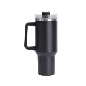 Vacuum Mug 40oz Insulated Mug with Lid & Straw (Type: Insulated Mug, Color: Black)