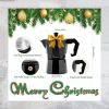 RAINBEAN Stovetop Espresso Maker 180ml For 3 Cups Espresso, Italian Moka Pot Coffee Maker, For Coffee Latte Mocha Cappuccino Macchiato Cuban Cafe Make